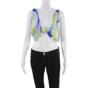 Nomads Womens Playa Bikini Top - Geode Print/Sky Size 4XL